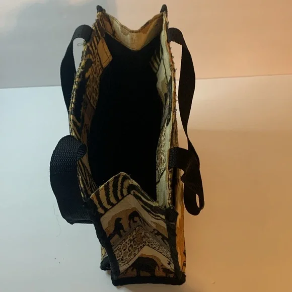Animal Print Bag W/change Purse Approximately 12 X 12 X 5 Really Cute Used - Picture 3 of 7